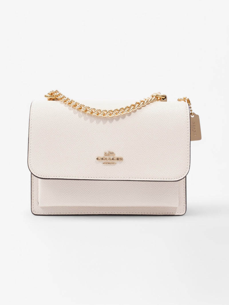  Coach Mini Klare White  Leather
