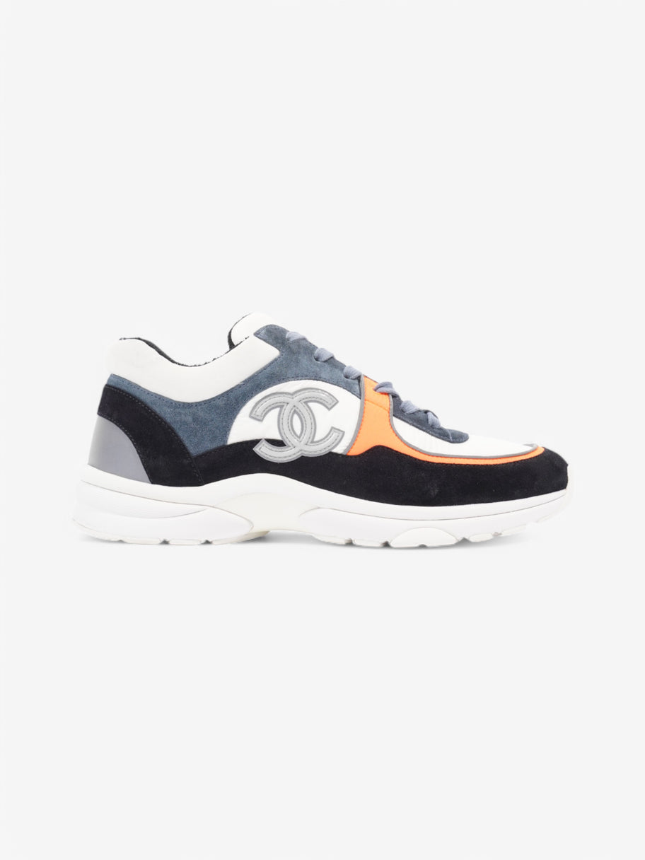 Chanel CC Logo Sneakers White  / Black / Orange Suede EU 40.5 UK 7.5 Image 1