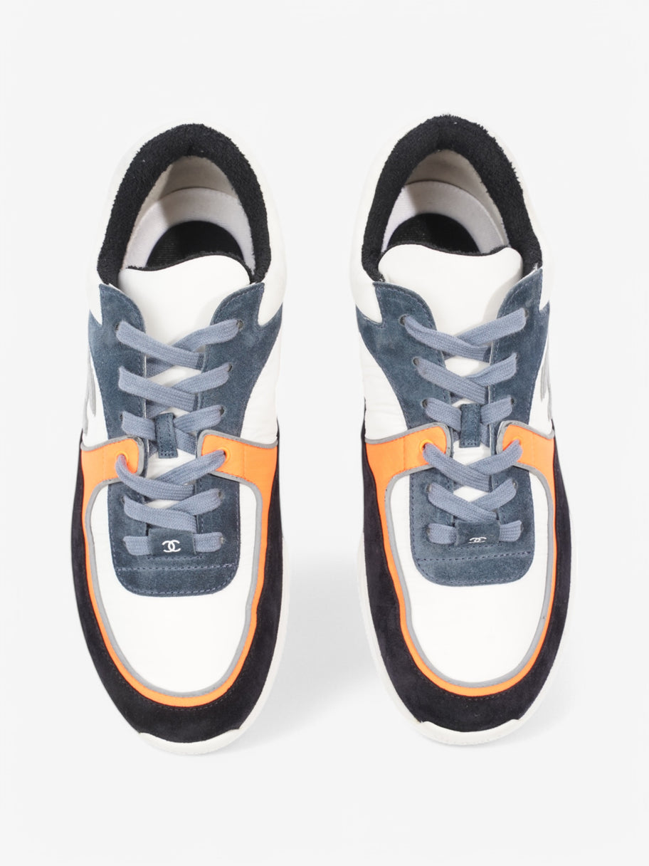 Chanel CC Logo Sneakers White  / Black / Orange Suede EU 40.5 UK 7.5 Image 8