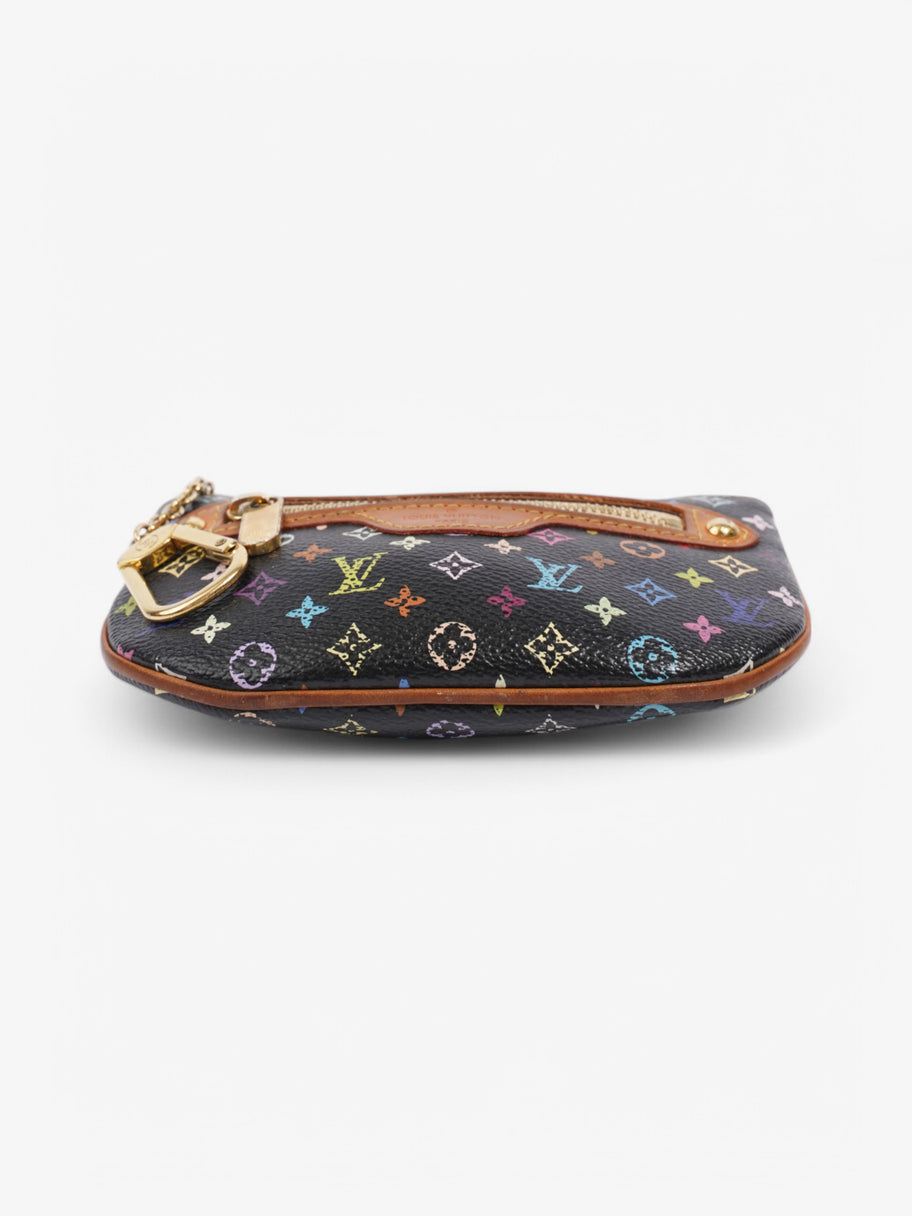 Louis Vuitton Murakami Pochette Coin Purse Monogram Multicolour / Black Coated Canvas MM Image 6