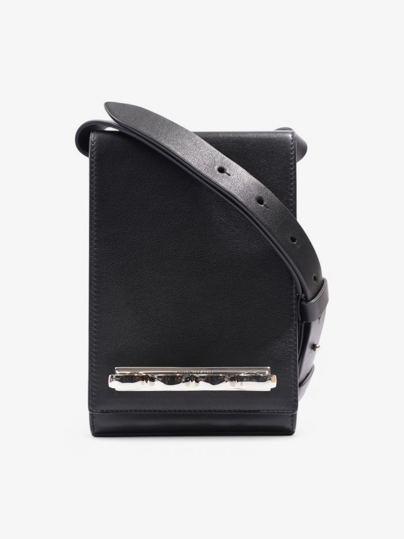  Alexander McQueen Knuckle Crossbody Bag Black Leather