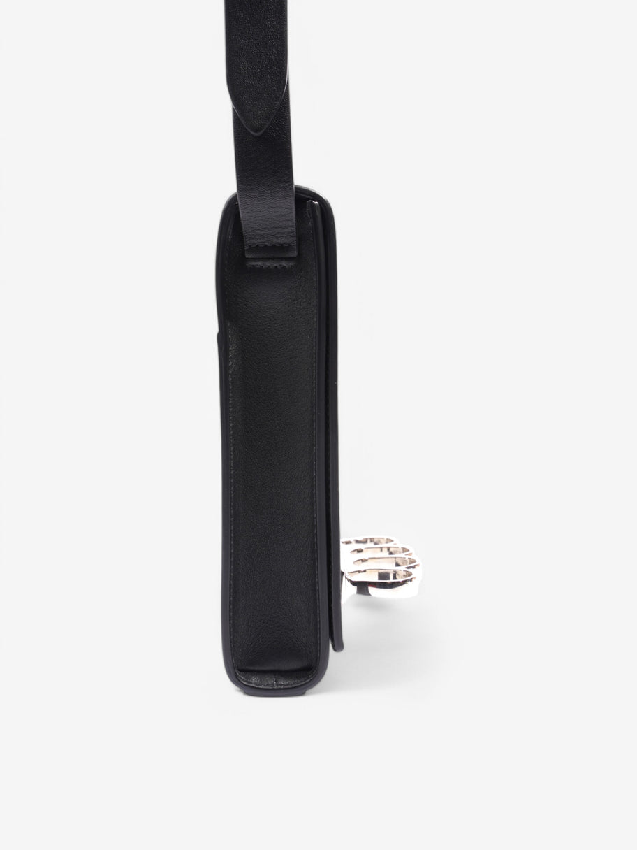 Alexander McQueen Knuckle Crossbody Bag Black Leather Image 5