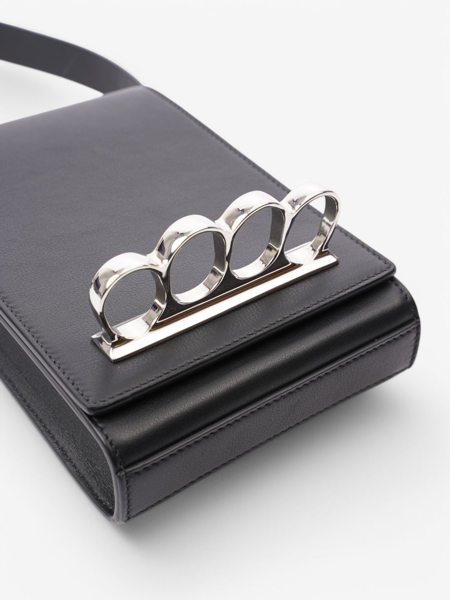 Alexander McQueen Knuckle Crossbody Bag Black Leather Image 7
