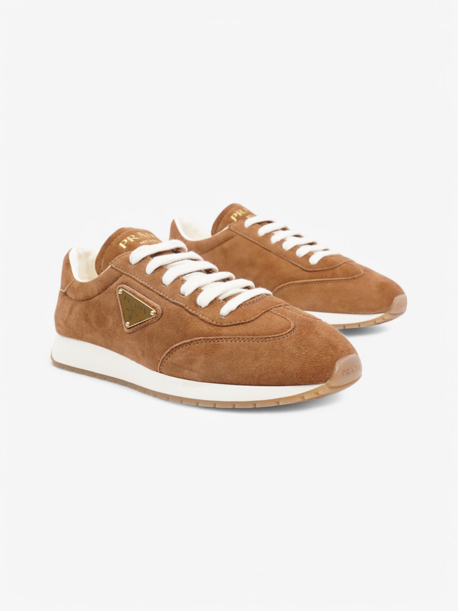 Prada Low Top Sneaker Brown Suede EU 37.5 UK 4.5 Image 2