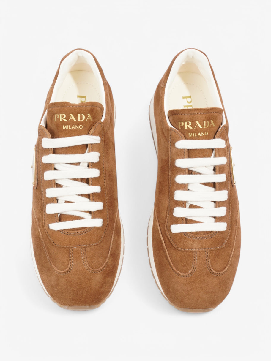 Prada Low Top Sneaker Brown Suede EU 37.5 UK 4.5 Image 8
