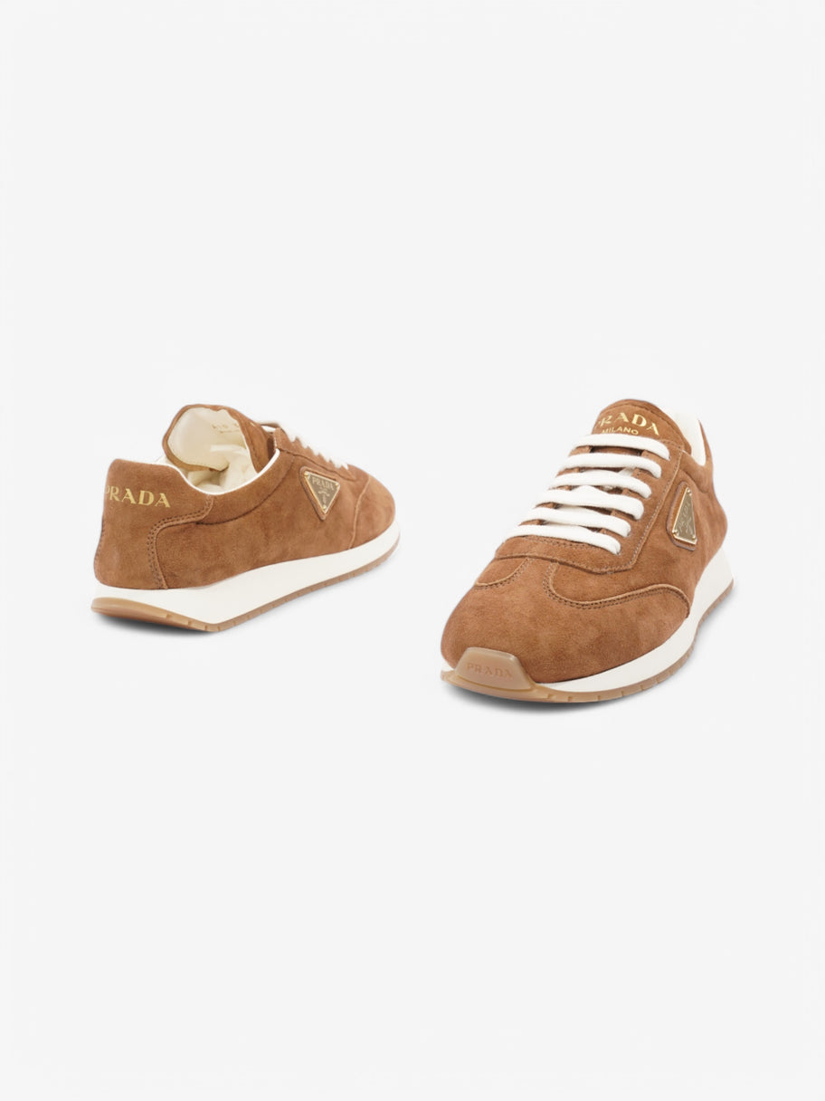 Prada Low Top Sneaker Brown Suede EU 37.5 UK 4.5 Image 9