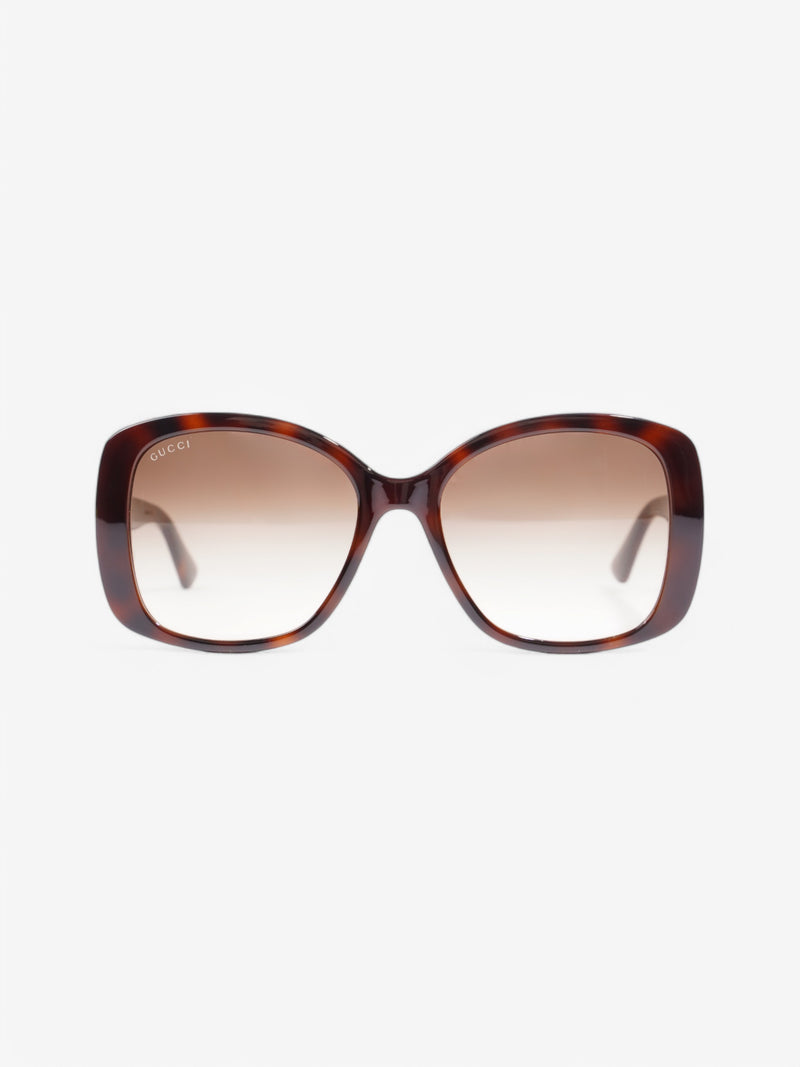  Gucci GG Sunglasses Tortoise  / Gold Acetate 145mm
