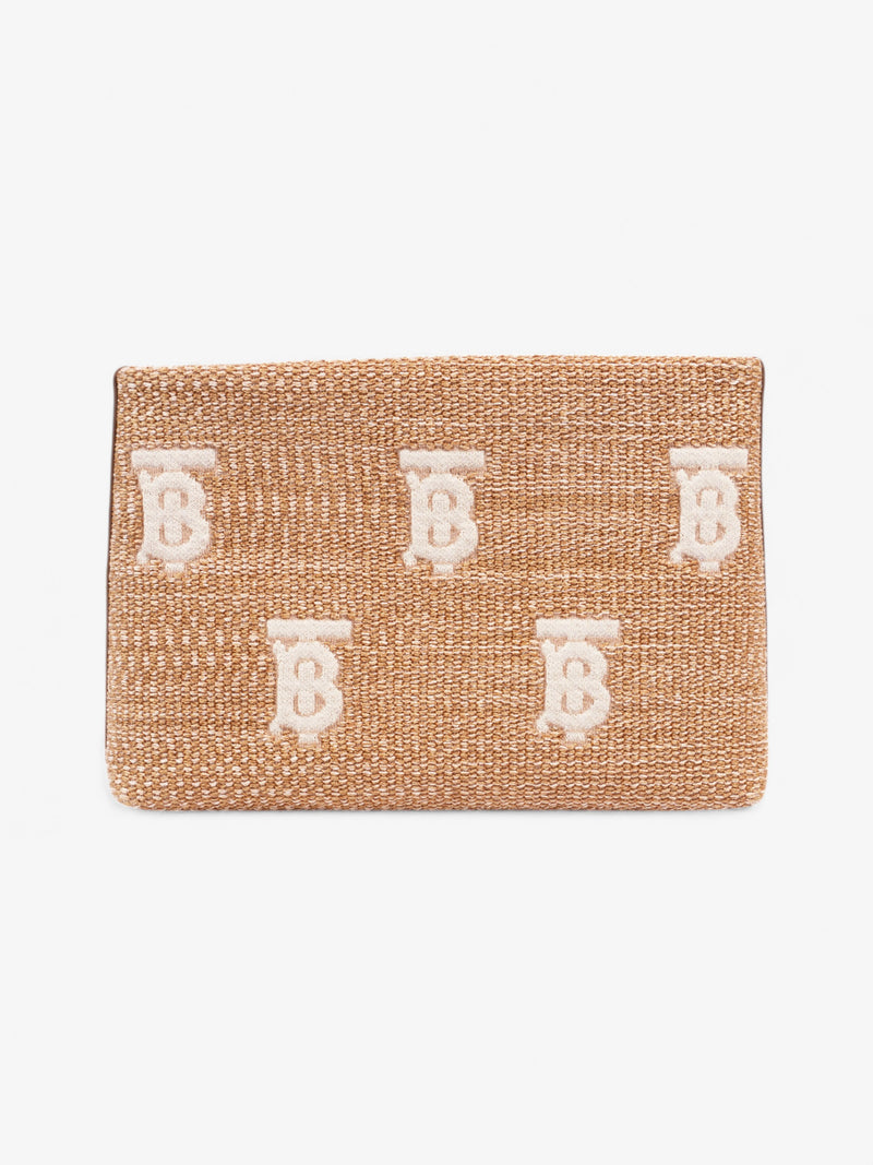  Burberry Duncan Pouch Beige  / White Wicker