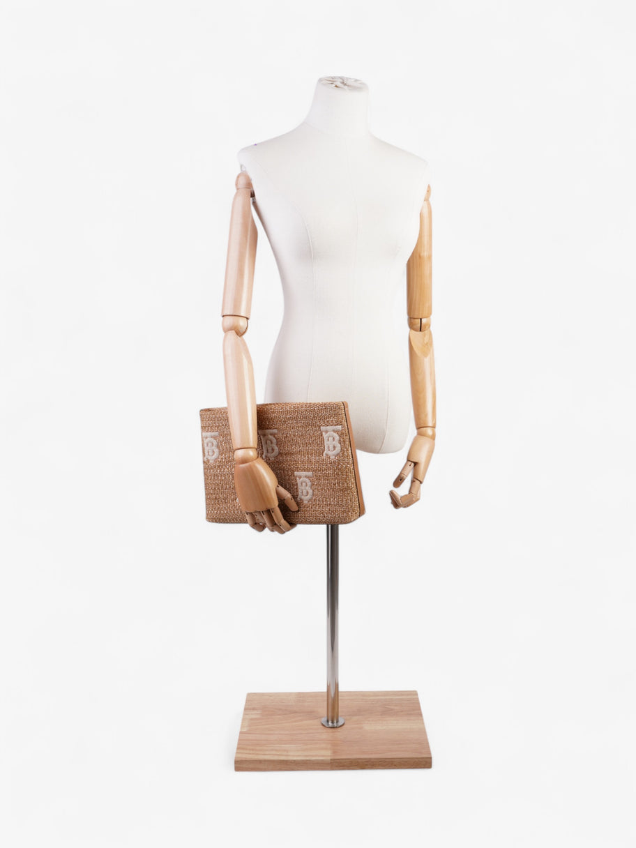 Burberry Duncan Pouch Beige  / White Wicker Image 2