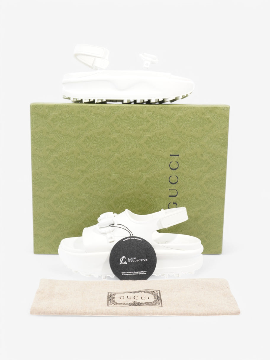 Gucci Horsebit Sandals White  Rubber EU 37 UK 4 Image 10