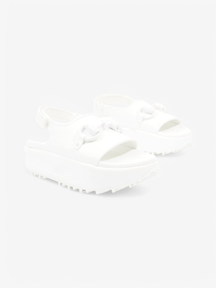 Gucci Horsebit Sandals White  Rubber EU 37 UK 4 Image 2