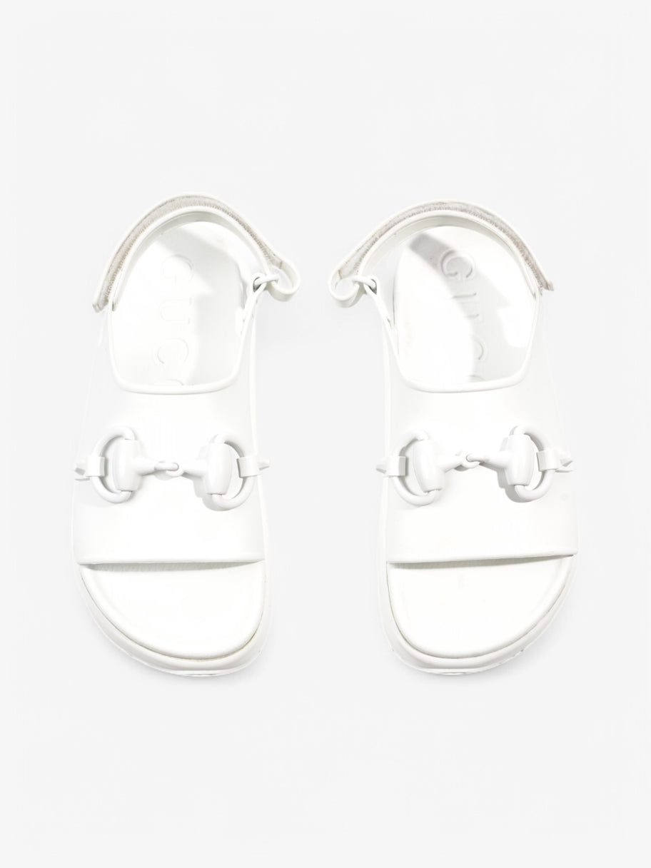 Gucci Horsebit Sandals White  Rubber EU 37 UK 4 Image 8