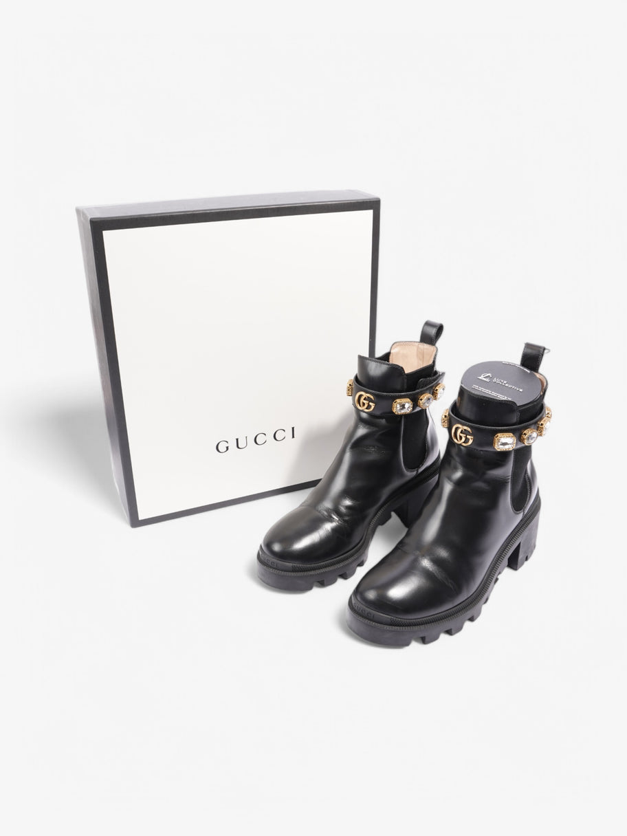 Gucci Snake Ankle Boot Black Leather EU 39.5 UK 6.5 Image 10