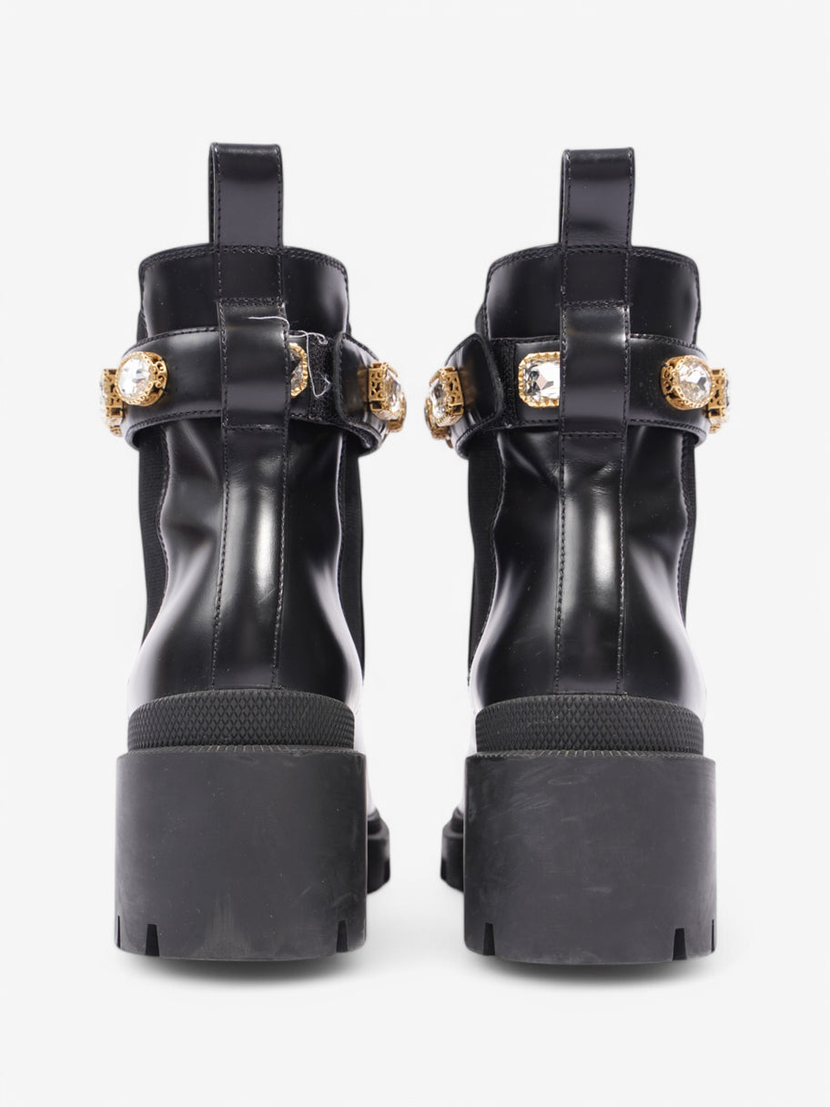 Gucci Snake Ankle Boot Black Leather EU 39.5 UK 6.5 Image 6