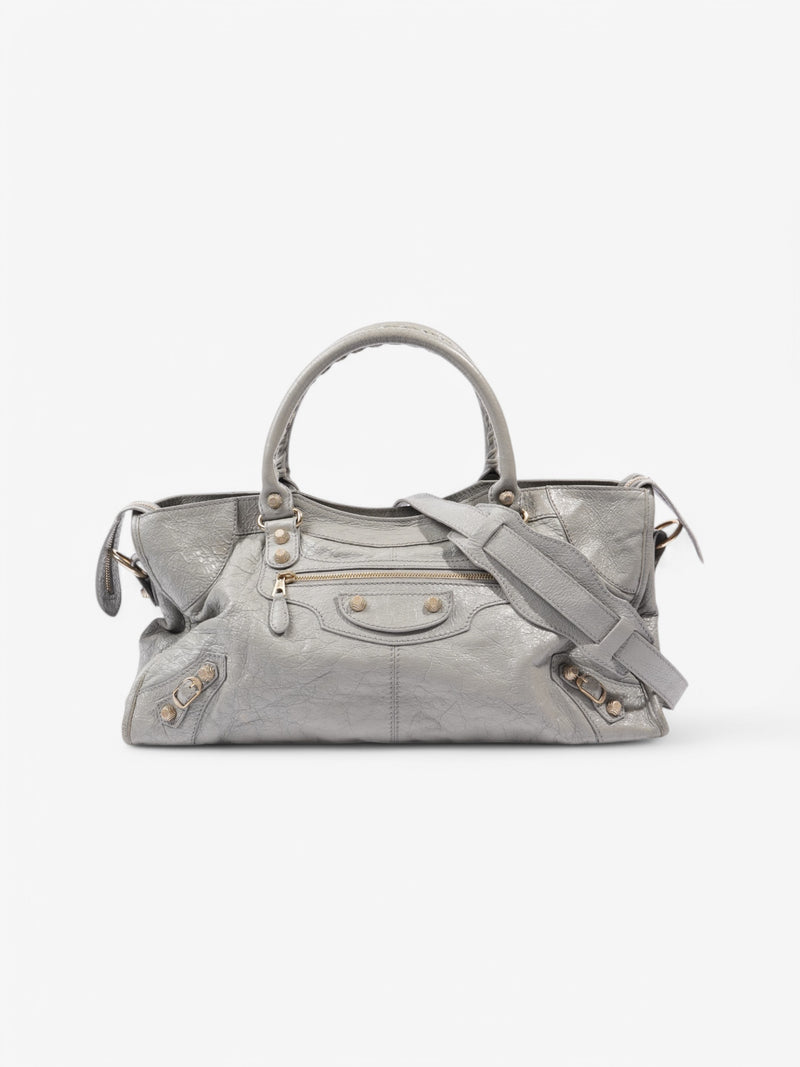  Balenciaga City Grey Leather