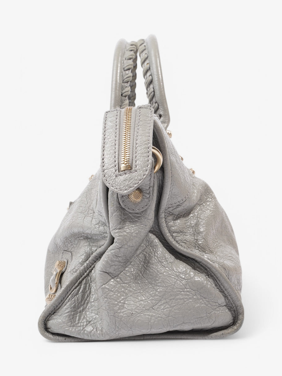 Balenciaga City Grey Leather Image 3