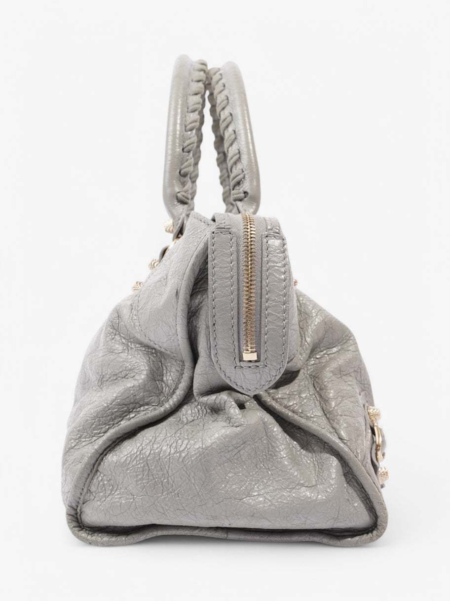 Balenciaga City Grey Leather Image 5