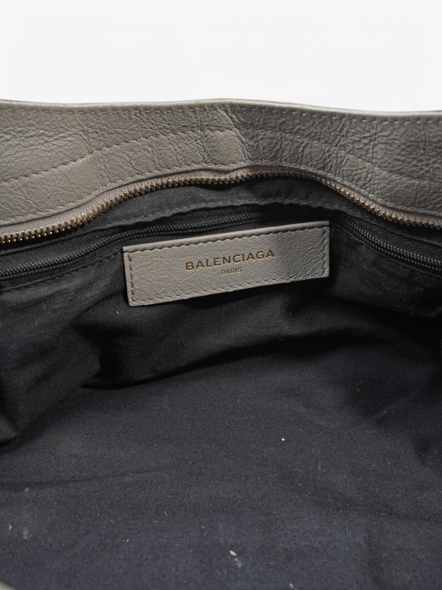 Balenciaga City Grey Leather Image 9