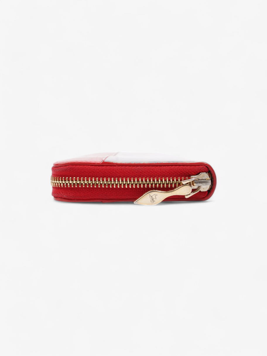 Christian Louboutin Zip Around Wallet Red / Leopard Leather Image 10