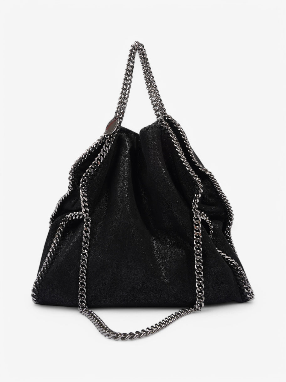 Stella McCartney Falabella Tote Black Faux Suede Image 4