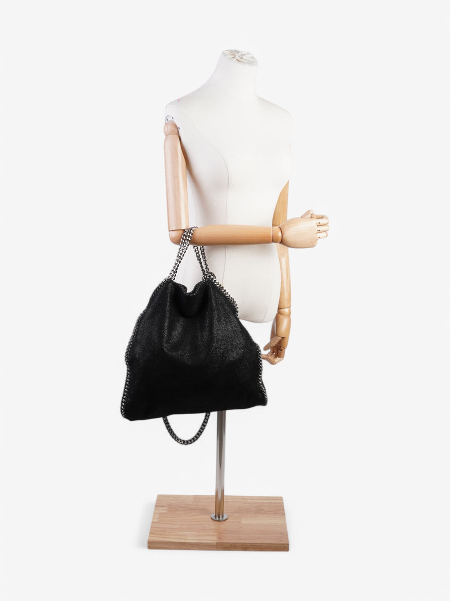 Stella McCartney Falabella Tote Black Faux Suede Image 2