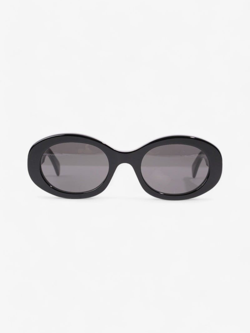  Celine Triomphe Sunglasses Black / Gold Acetate 145mm