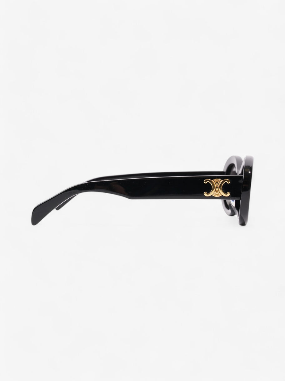 Celine Triomphe Sunglasses Black / Gold Acetate 145mm Image 4