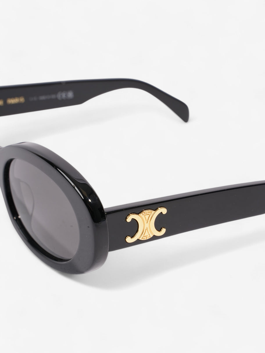 Celine Triomphe Sunglasses Black / Gold Acetate 145mm Image 7
