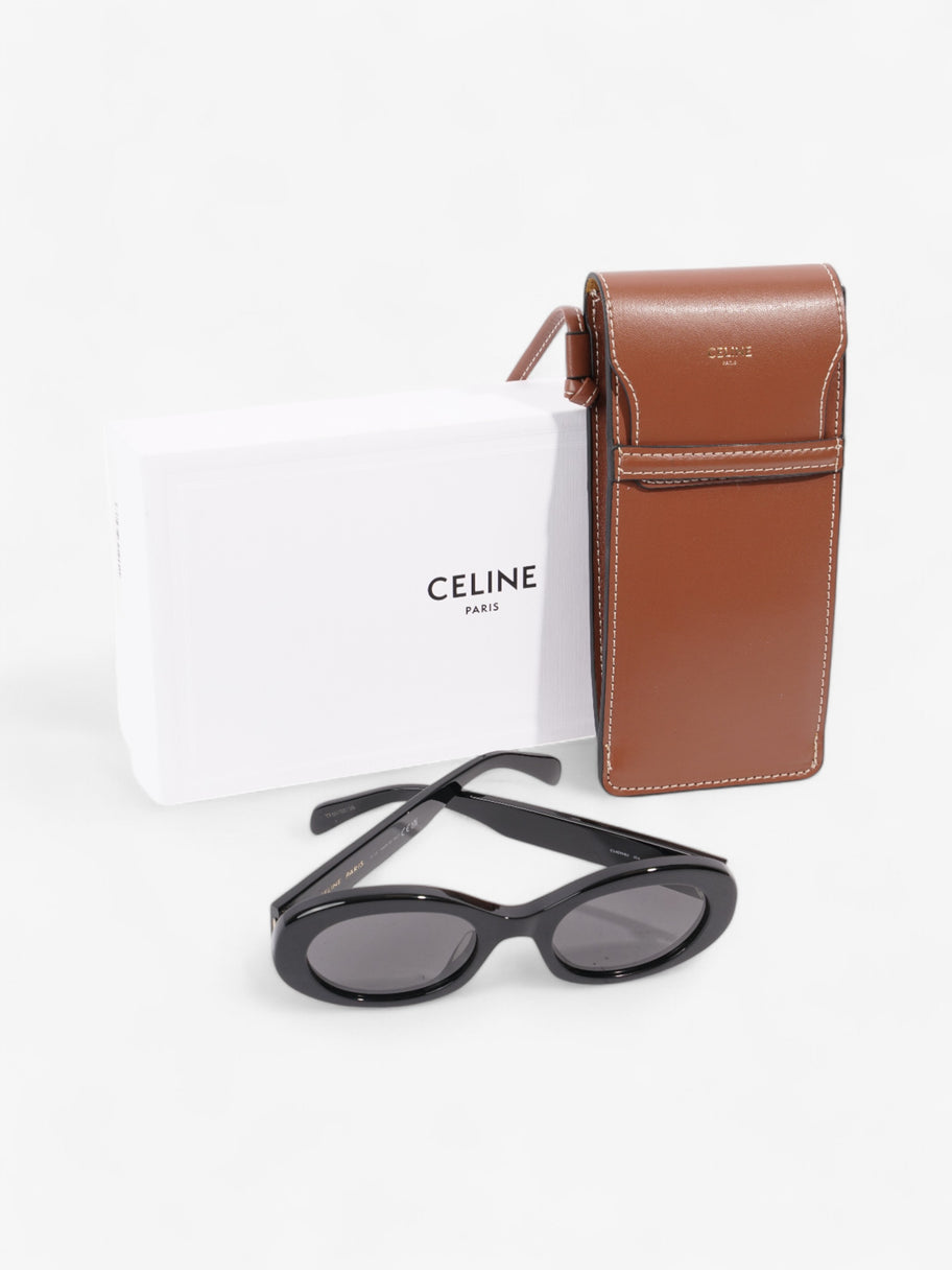 Celine Triomphe Sunglasses Black / Gold Acetate 145mm Image 8