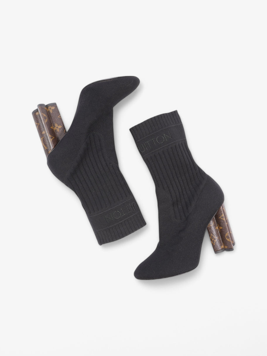 Louis Vuitton Ankle Boots 90 Black / Monogram Cotton EU 38.5 UK 5.5 Image 10