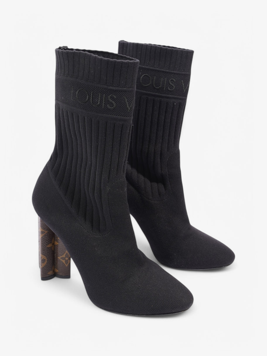 Louis Vuitton Ankle Boots 90 Black / Monogram Cotton EU 38.5 UK 5.5 Image 2