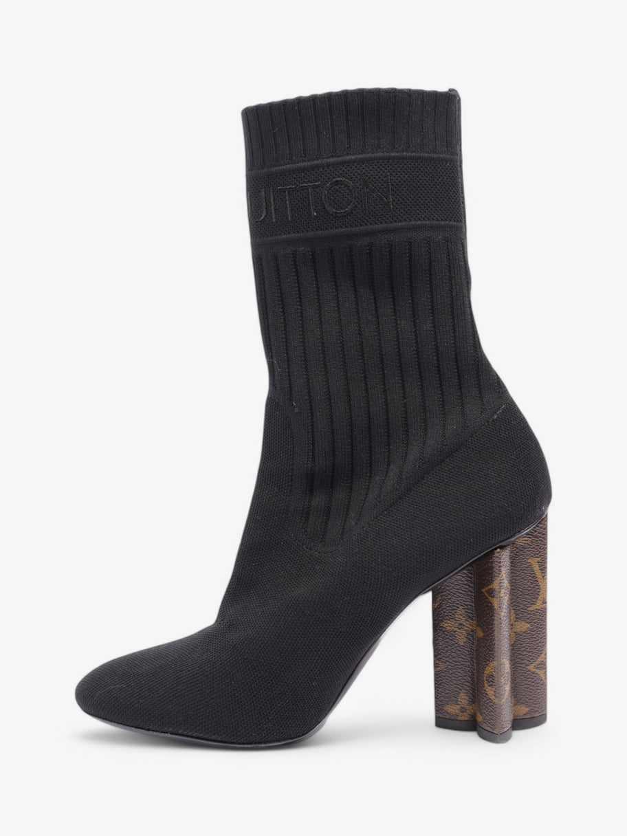 Louis Vuitton Ankle Boots 90 Black / Monogram Cotton EU 38.5 UK 5.5 Image 3