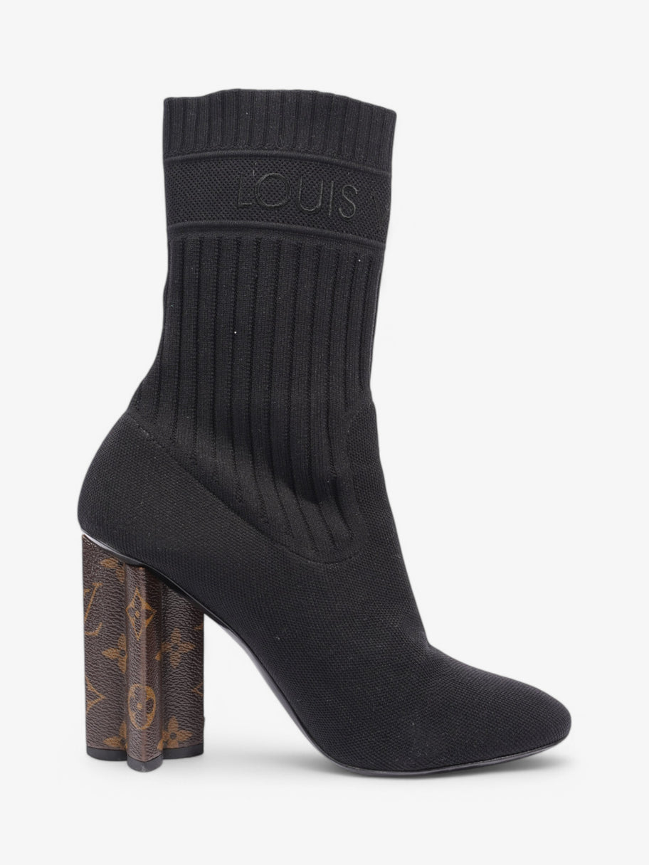 Louis Vuitton Ankle Boots 90 Black / Monogram Cotton EU 38.5 UK 5.5 Image 4