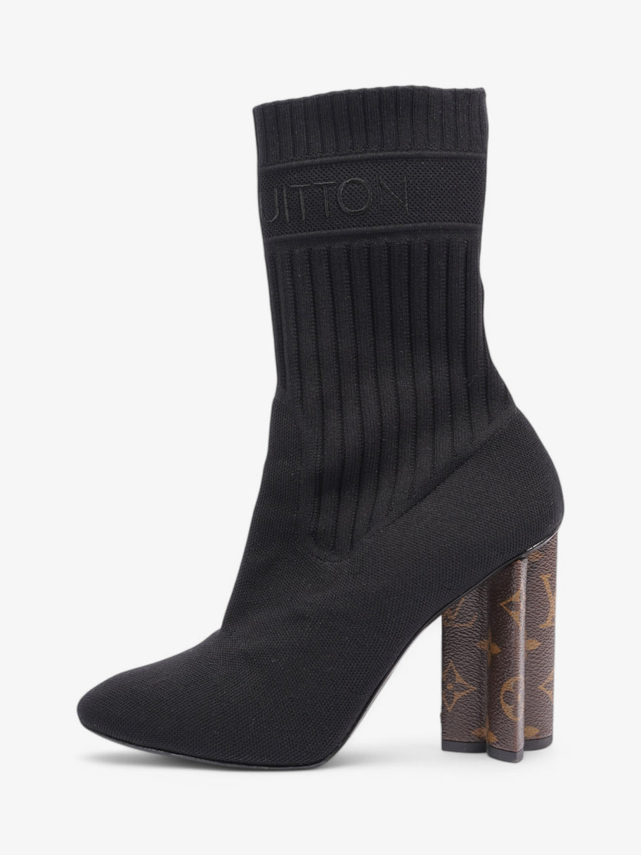 Louis Vuitton Ankle Boots 90 Black / Monogram Cotton EU 38.5 UK 5.5 Image 5