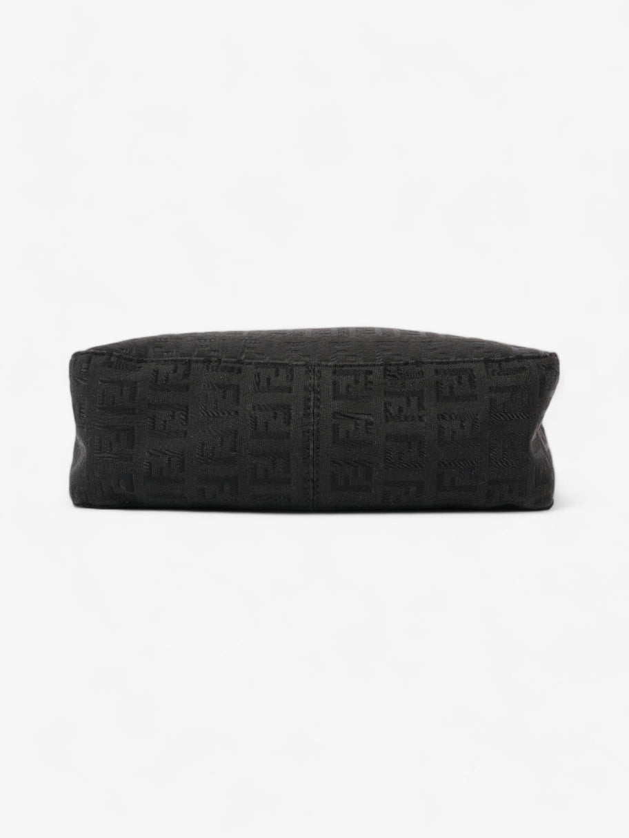 Fendi Zucca Shoulder Bag Black Canvas Image 6