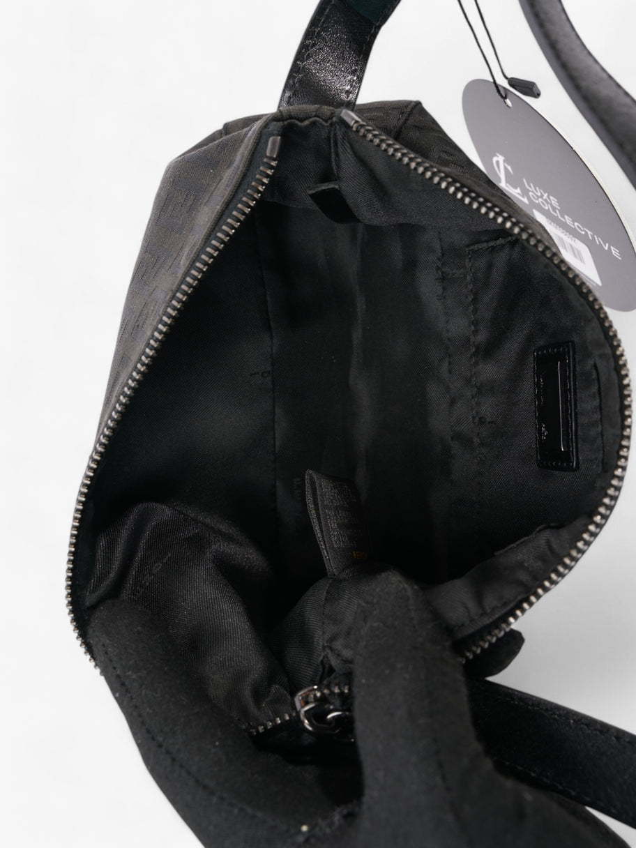 Fendi Zucca Shoulder Bag Black Canvas Image 8