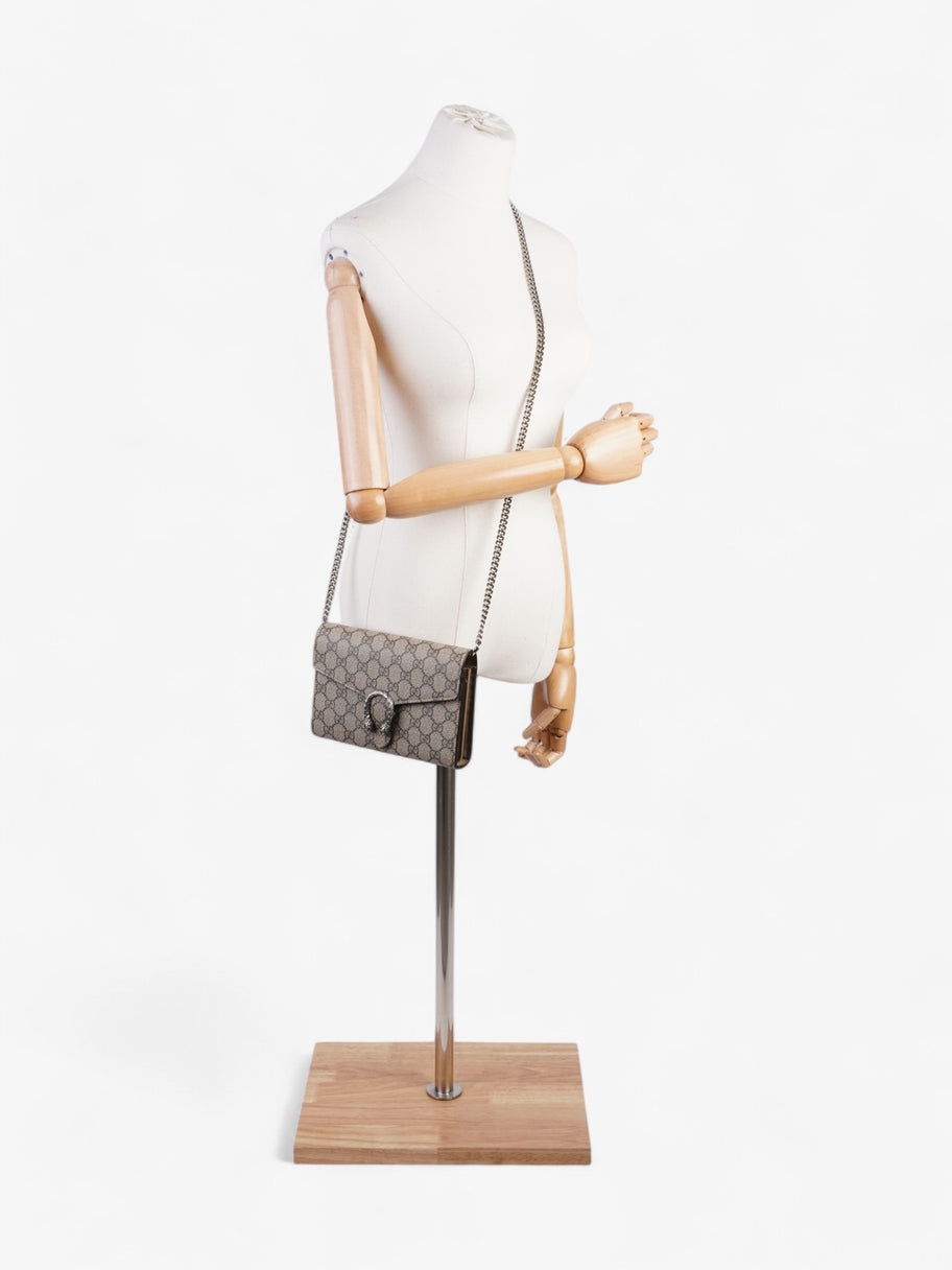 Gucci Dionysus Chain Wallet GG Supreme / Beige / Ebony Coated Canvas Image 2