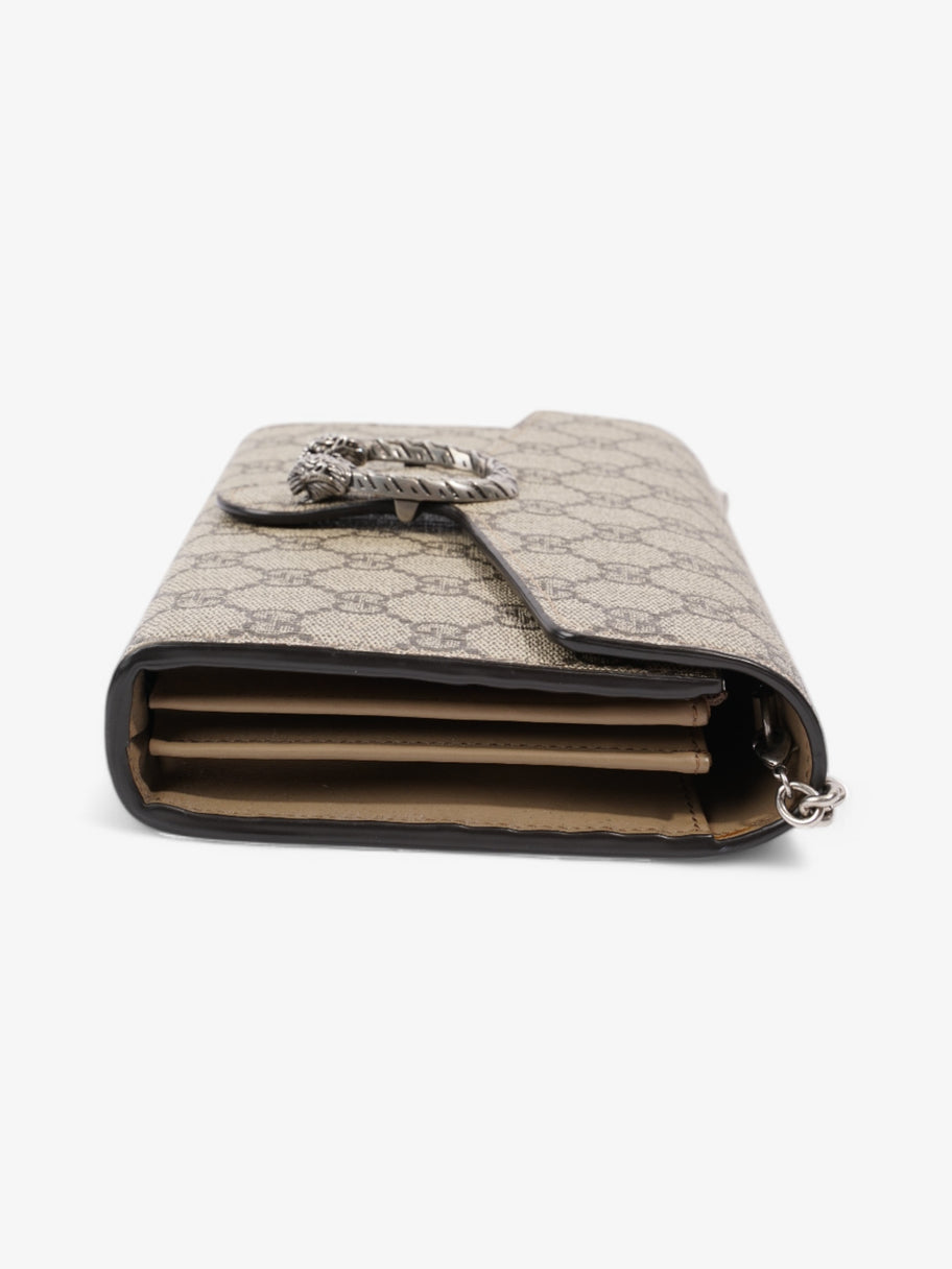 Gucci Dionysus Chain Wallet GG Supreme / Beige / Ebony Coated Canvas Image 3