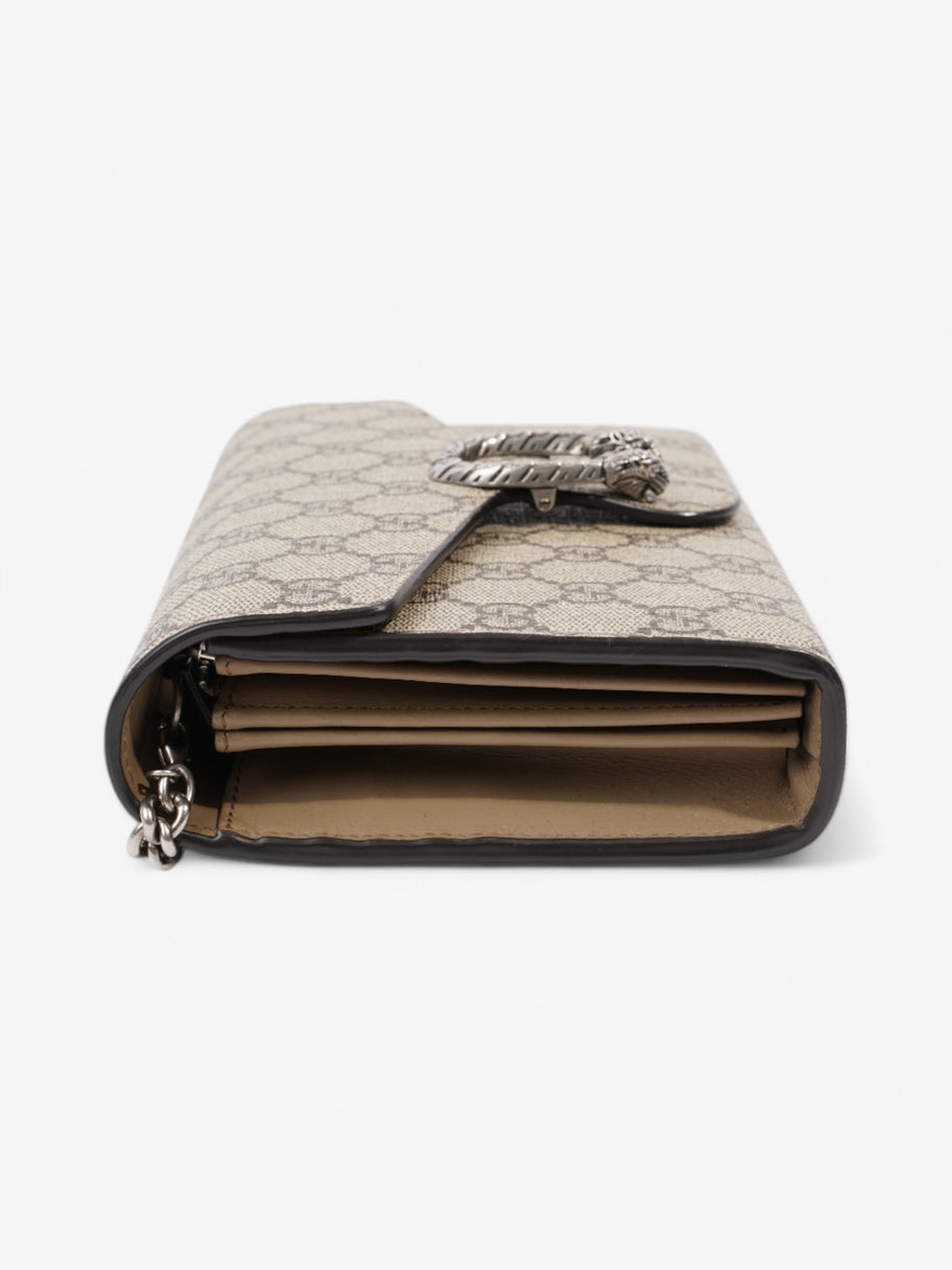Gucci Dionysus Chain Wallet GG Supreme / Beige / Ebony Coated Canvas Image 5