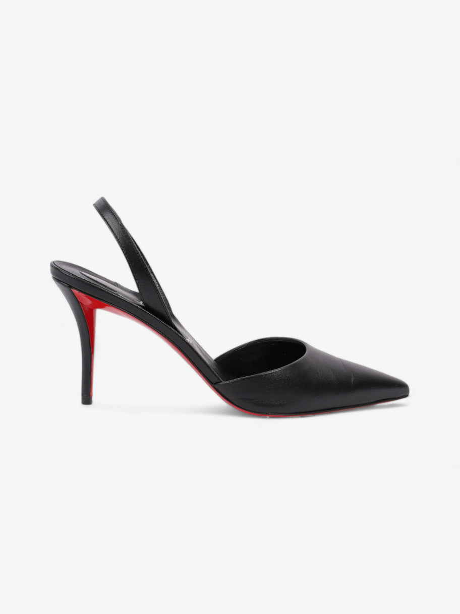Christian Louboutin Apostrophia Sling 80 Black Leather EU 40 UK 7 Image 1