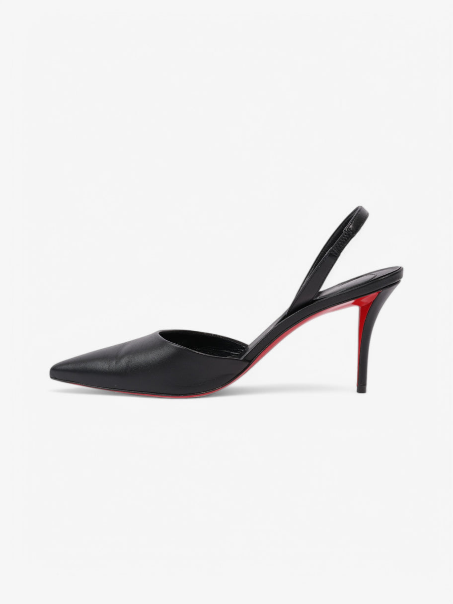 Christian Louboutin Apostrophia Sling 80 Black Leather EU 40 UK 7 Image 3