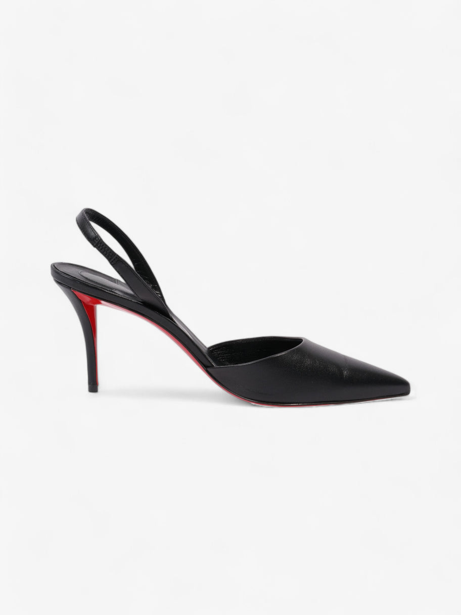 Christian Louboutin Apostrophia Sling 80 Black Leather EU 40 UK 7 Image 4