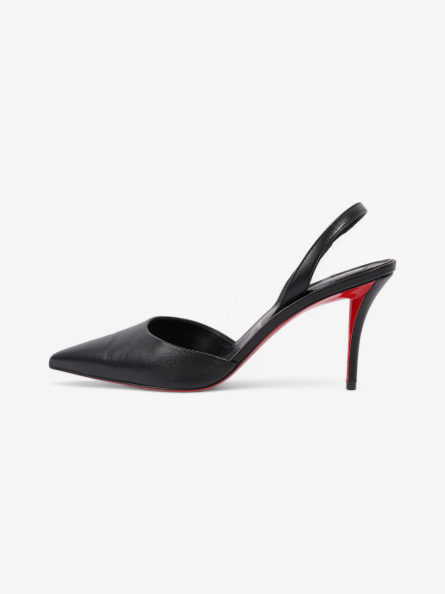 Christian Louboutin Apostrophia Sling 80 Black Leather EU 40 UK 7 Image 5