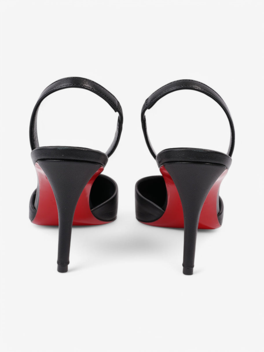Christian Louboutin Apostrophia Sling 80 Black Leather EU 40 UK 7 Image 6