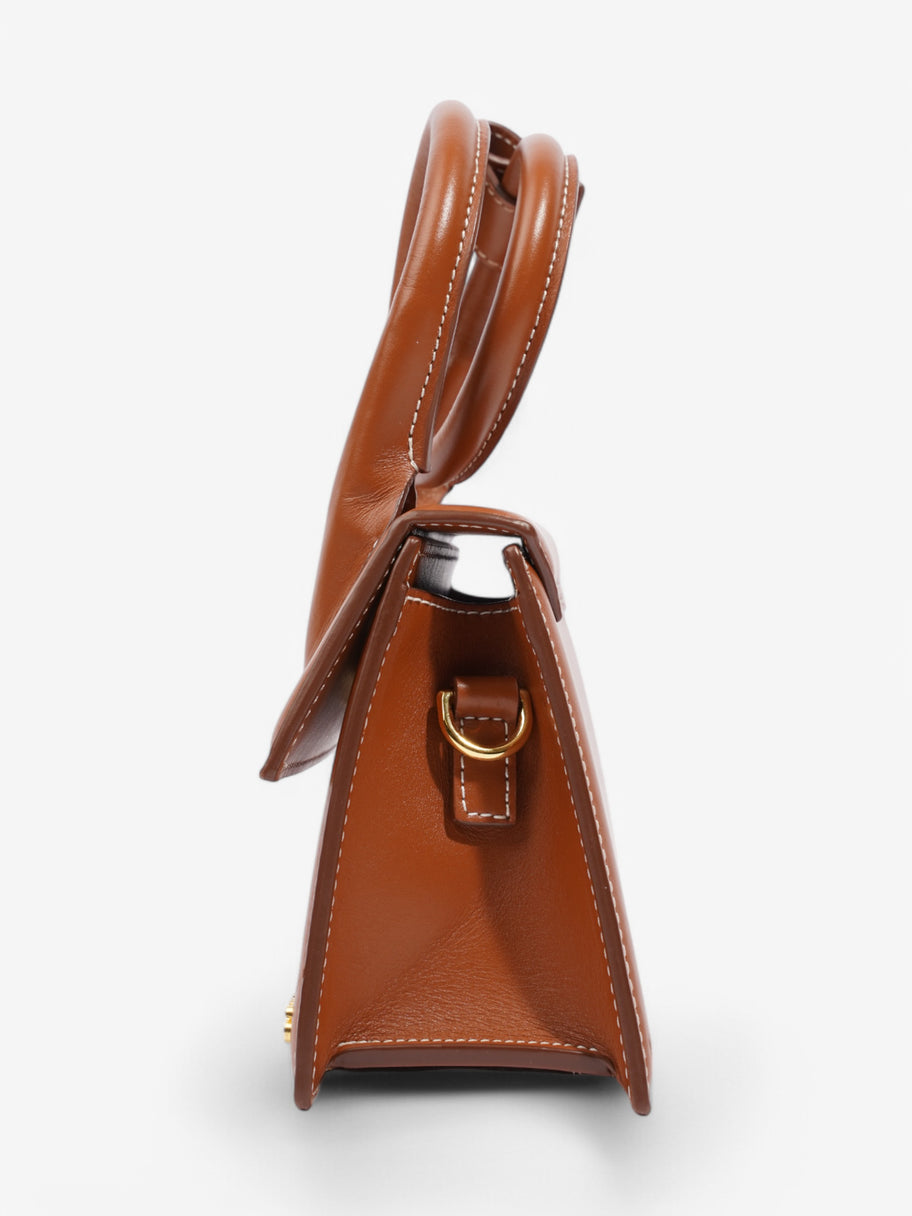 Jacquemus Le Chiquito Noeud Light Brown Leather Image 3
