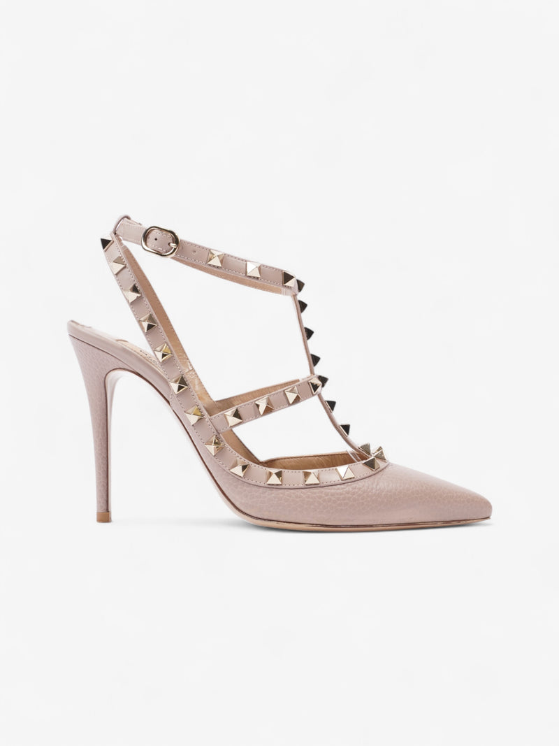  Valentino Rockstud Heels 100 Nude Leather EU 39 UK 6