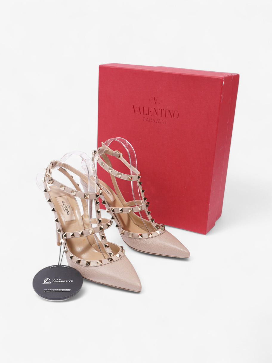 Valentino Rockstud Heels 100 Nude Leather EU 39 UK 6 Image 10