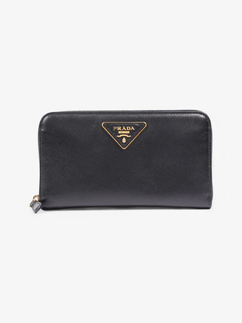  Prada Prada Saffiano Wallet Black Saffiano Leather Large