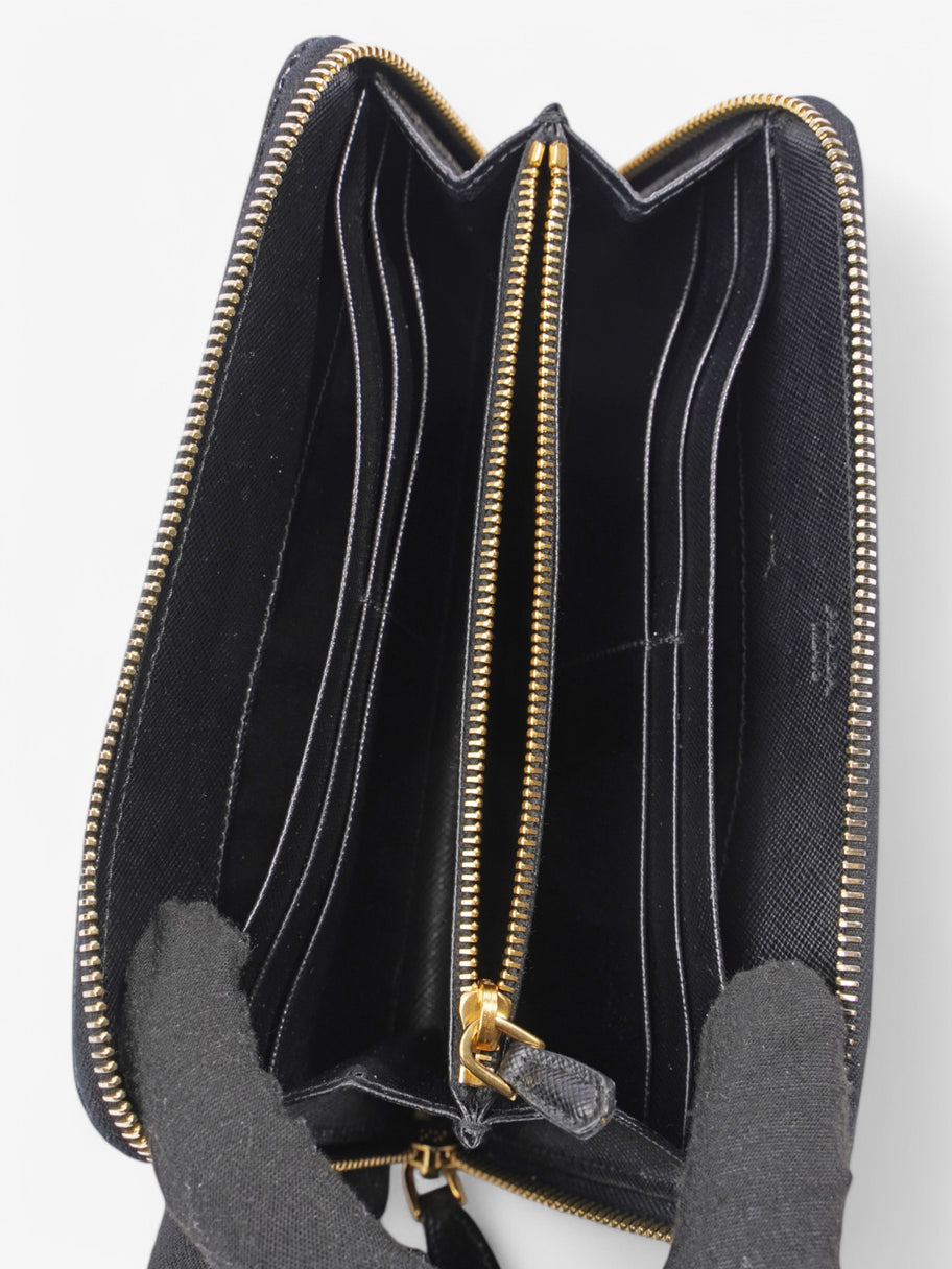 Prada Prada Saffiano Wallet Black Saffiano Leather Large Image 4