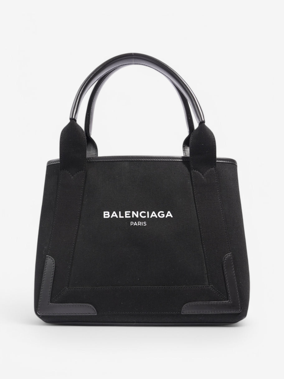 Balenciaga Cabas Canvas  Black / White Canvas Image 1